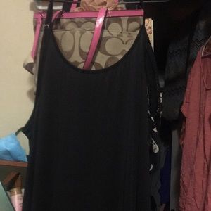EUC long black maxi dress with pockets 5xl